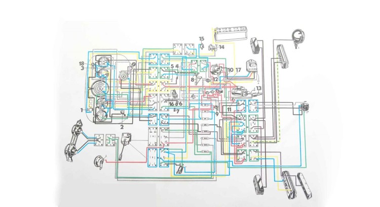222212010 Schéma elektorinstalace s popisem pro Zetor 5211-7745