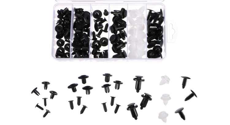 SIXTOL SX1234 Sada spon, příchytek a kolíků pro čalounění vozidel 100ks