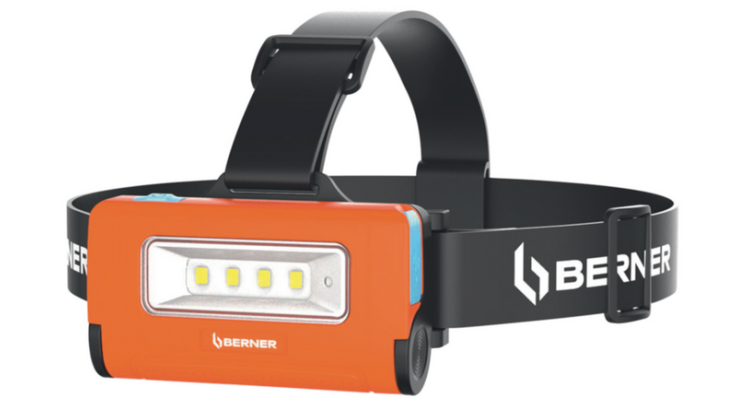 Berner 1006905 Svítilna čelová 2v1 AKU USB-C