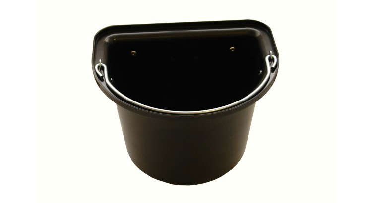 Vědro stájové s kovovým držadlem 12 l černé