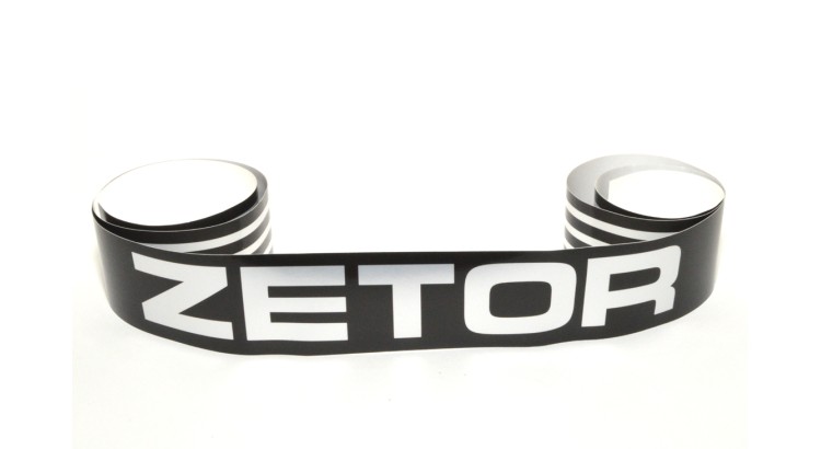 Nápis zadní Zetor - černo-stříbrný