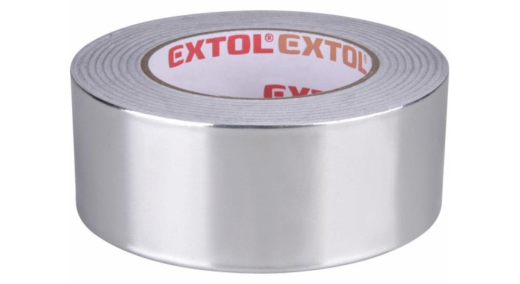 Extol 8856332 Páska lepící ALU, hliníková, 50mm x 50m tl. 0,03mm, akryl. lepidlo