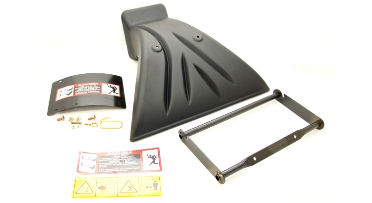 Zadní deflektor při sečení bez koše