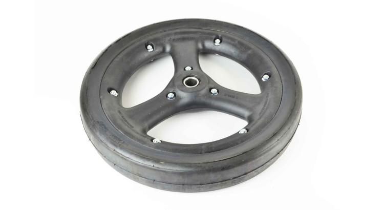 Kolo přítlačné #380x65 Terrasem plast 3-ramenný