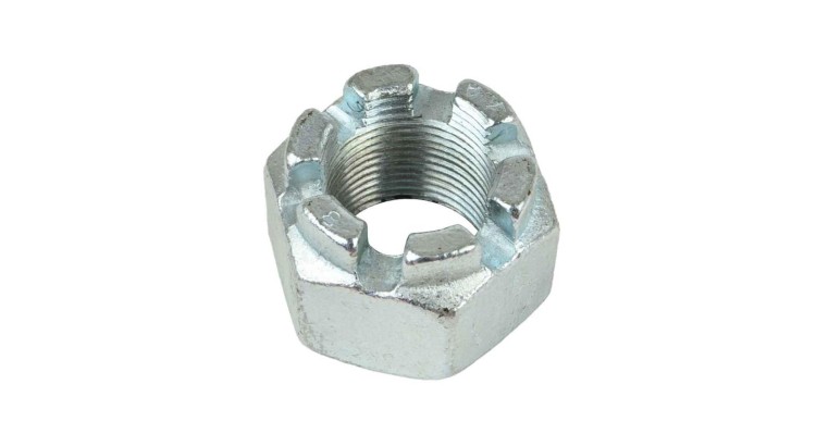 Matice korunková M 30x2 vysoká  přesná