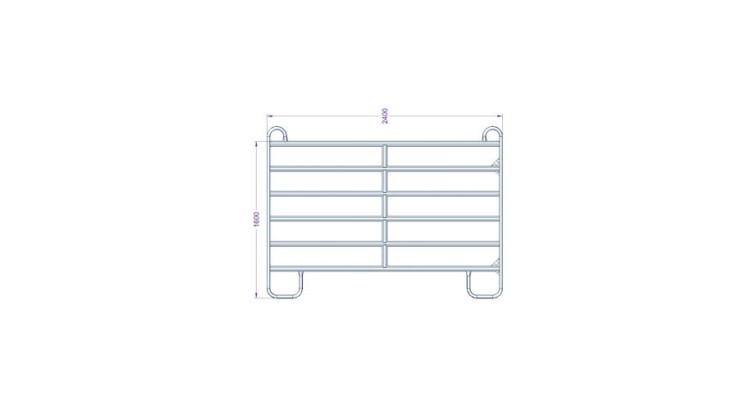Panel Texas 2,4 m  rozměr 1600x2400 mm