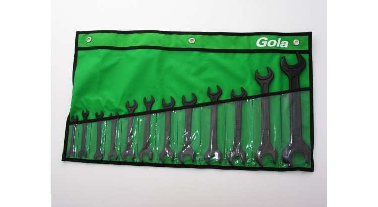 GOLA Klíče ploché 7x8 - 30x32 sada 12 dílná