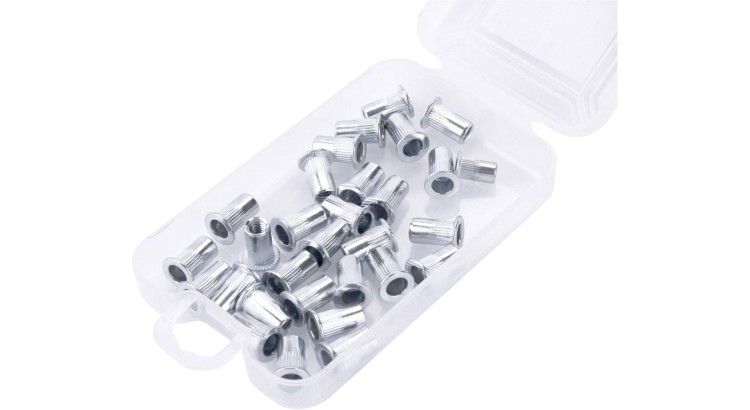 FORTUM 4770685 Matice nýtovací ocelové, sada 30ks, M5x12mm