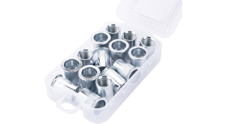 FORTUM 4770689 Matice nýtovací ocelové, sada 15ks, M12x20mm