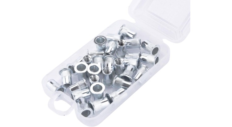 FORTUM 4770686 Matice nýtovací ocelové, sada 30ks, M6x14mm