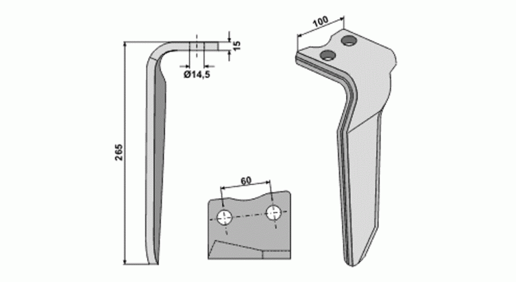 Hřeb Howard pravý 182938