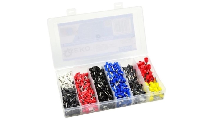 GEKO G03603 Kabelové lisovací dutinky 1200 ks