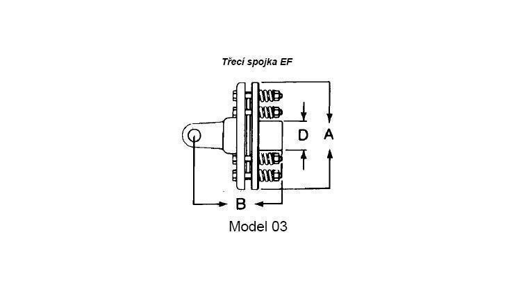 La Magdalena 28EF.6 Spojka třecí EF 400 Nm 1 3/8" Z=6