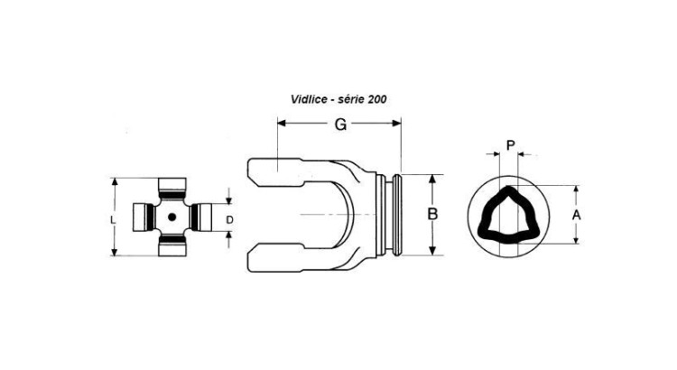 La Magdalena 16 Vidlice vnitřní, profil 008