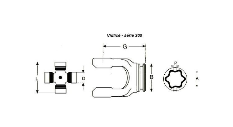 La Magdalena 78.W.E Vidlice vnitřní, profil R.5