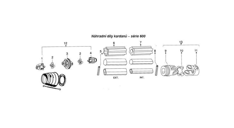 La Magdalena 623 Střed homokinetického kloubu