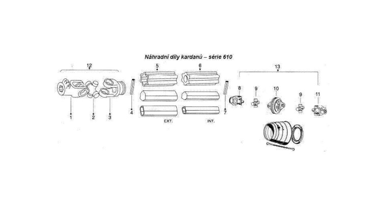 La Magdalena 646 Vidlice vnitřní, profil 007