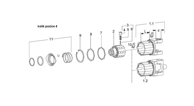 GKN Walterscheid 042065 / 1042065 / 55.01.03 Kolík spojky