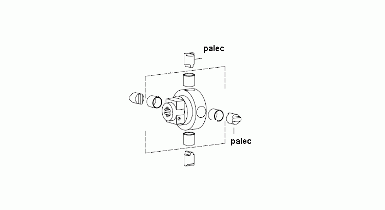 Palec spojky K64/22-24, pr.35