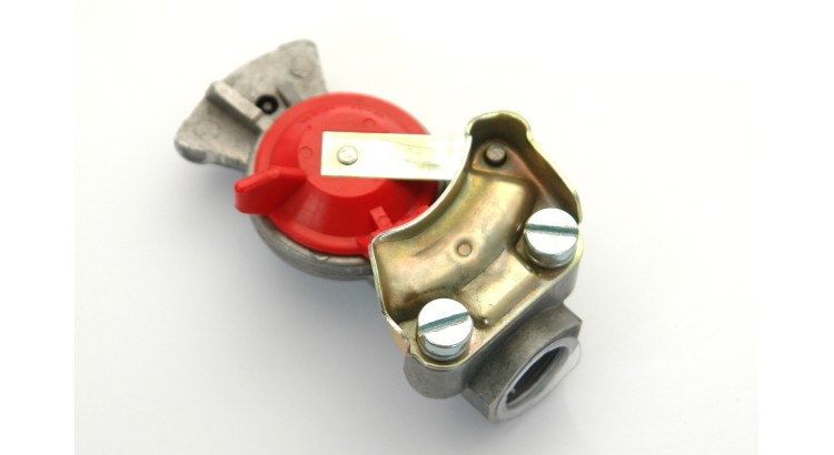 Hlavice vzduchu spojková E červená M22x1,5 - pevná