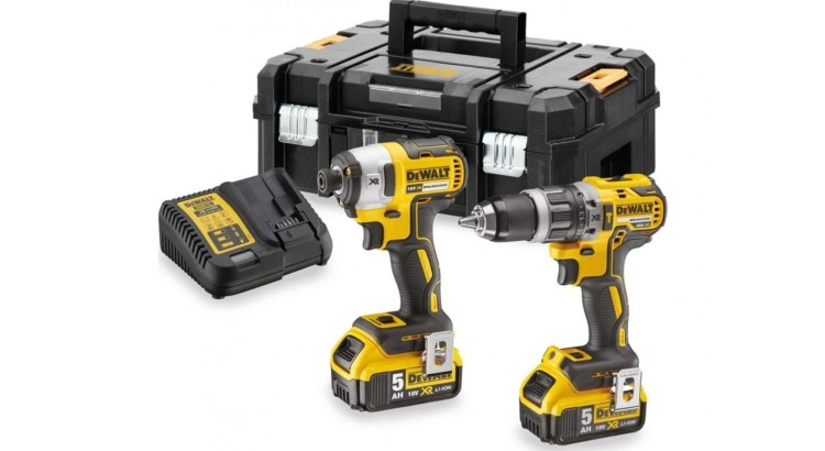 DEWALT DCK266P2T Aku sada DCD796 + DCF887 v kufru