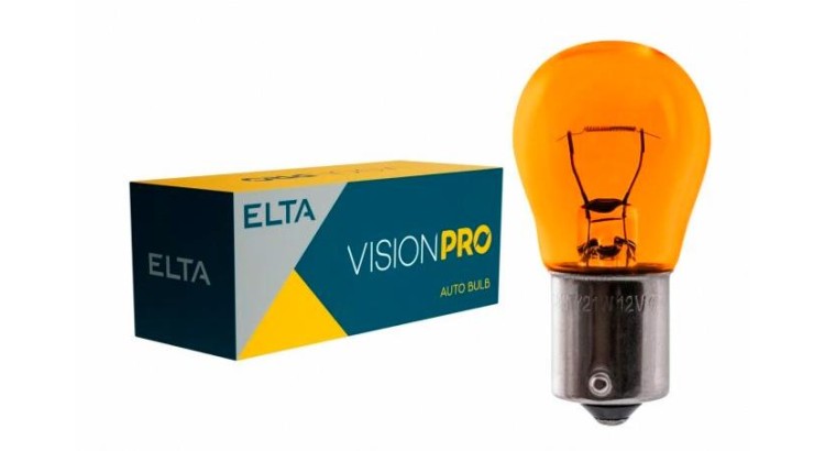 EL582 24V/21W BaU15s Žárovka jednovláknová oranžová Elta