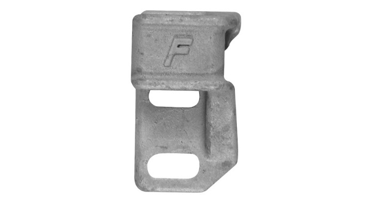 Zámek zadního čela ASW pravý 70x130 rozteč děr 50mm