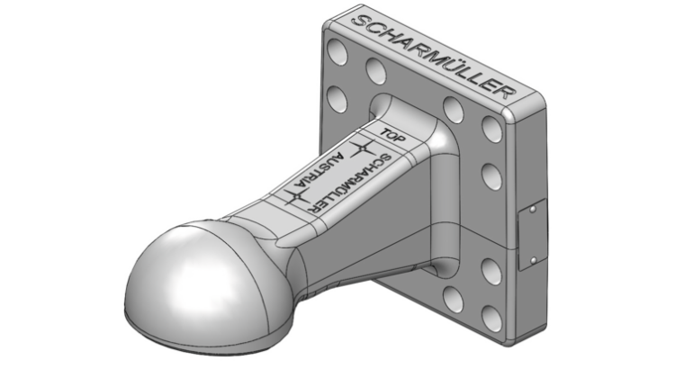 Hlava tažná - K80 - 160x160 M20