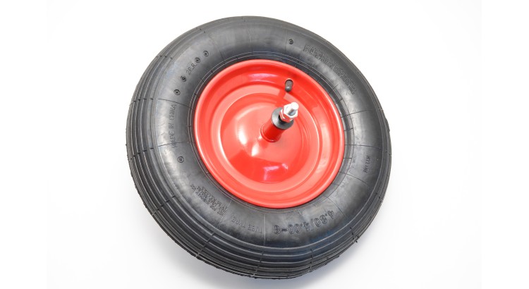 Kolo nafukovací kovový disk s osou 400/12 4.00-8 2PR náboj 150