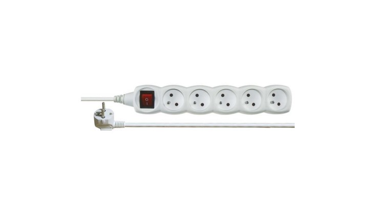 Emos P1512 Prodlužovák 5 zásuvek 2 m+vyp~250 V/10 A
