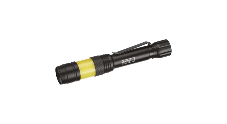 EMOS P3112 Svítilna 360° COB LED kovová, 270 lm, 2x AA