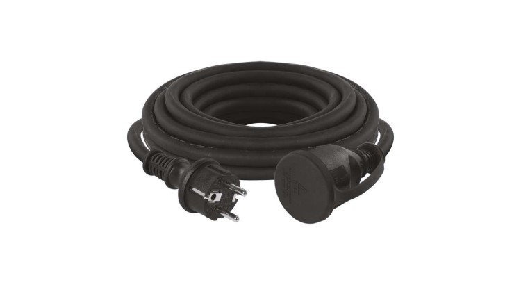 EMOS P01705 Venkovní prodlužovací kabel 5m/1 zásuvka/černý/guma-neopren/230V