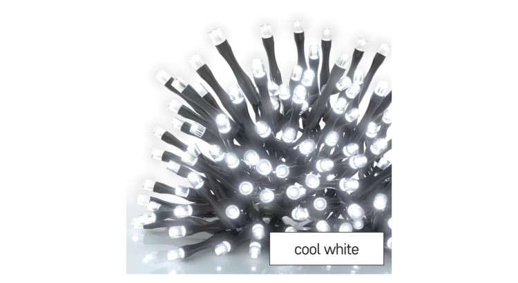 EMOS D1AC01 Sada pro spojovací řetězy Standard, 10 m, venkovní, studená bílá