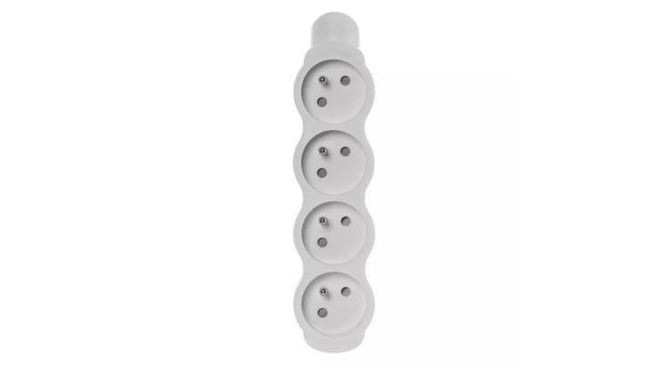 Emos P0400N Zásuvky 4 samostatné bílé