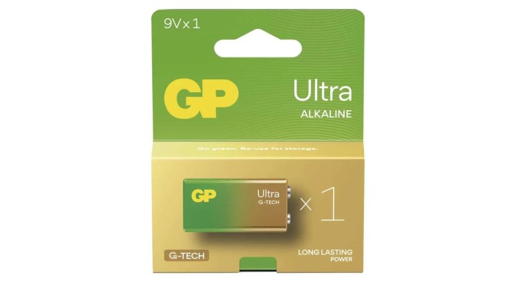 GP 1013521100 Baterie alkalická GP Ultra 9V (6LF22), 1 ks