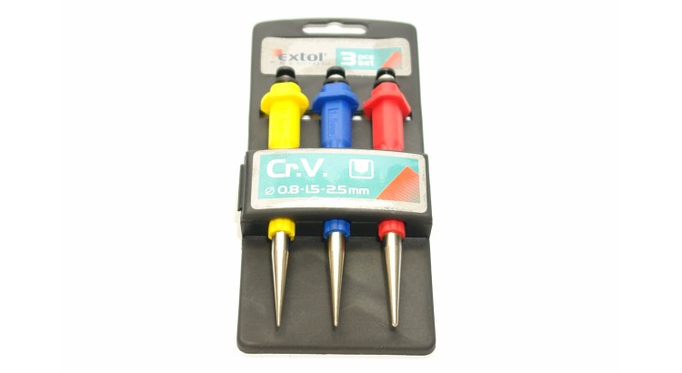 Extol 880810 Důlčíky sada 0,8 1,5  2,5 mm 3 díl.