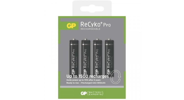 Nabíjecí baterie GP ReCyko+ HR03 (AAA), 4 ks v blistru