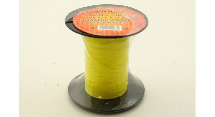 Šňůra zednická žlutá 1mm  50m
