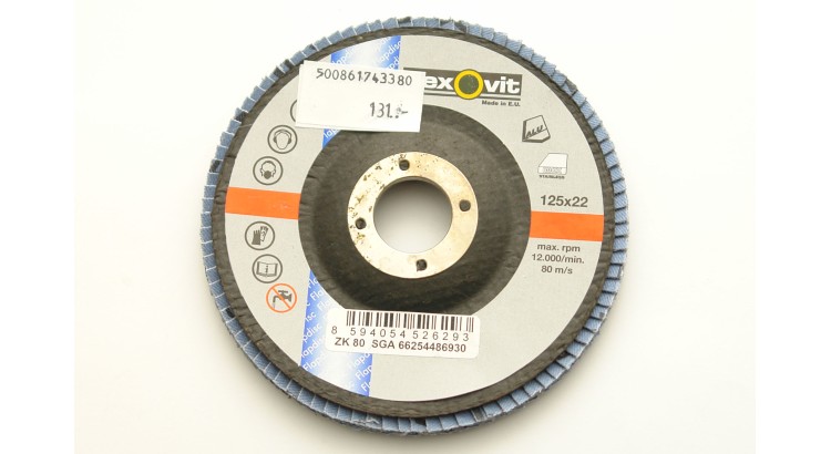 Flexovit 157085T Kotouč lam. 125x22 ZK80