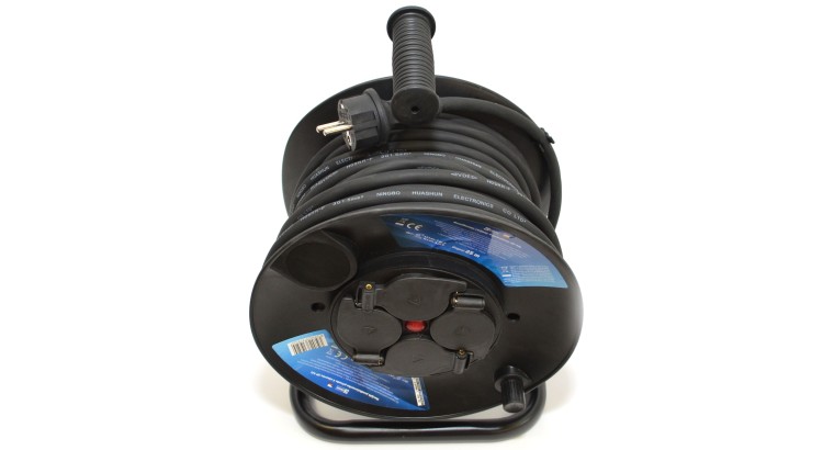 Emos P19425P Prodlužovák naviják 25 m z4 1,5 mm pevný střed