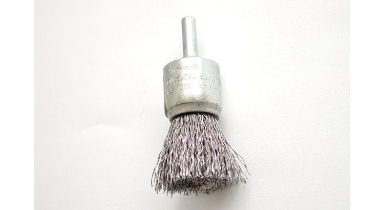 Kartáč drátěný 25x68x6 čelní stopka dr.0.3