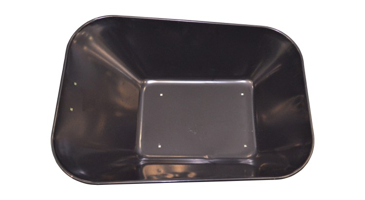 Korba 60 l černá tažená k staveb. kolečku