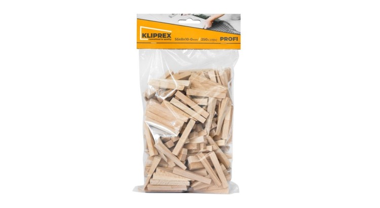 Klínky dřevěné BK 250ks/55x8x10-0
