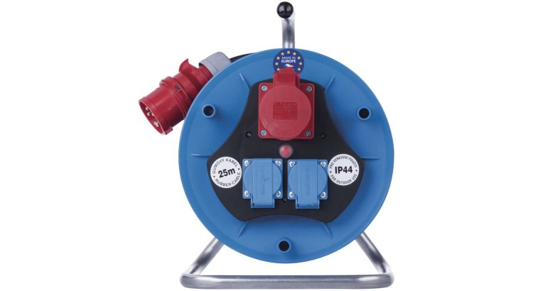 Emos P193250 Prodlužovák 1+2 zásuvky 25 m~400/250 V/1,5 mm2 GUMA