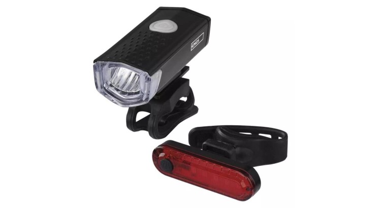 Emos P3923 Svítilna LED přední + zadní nabíjecí na kolo 90 Im