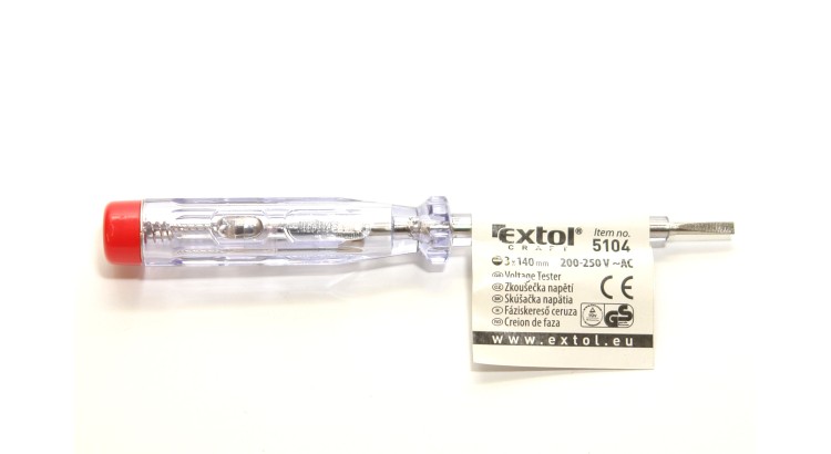 Extol 5104 Zkoušečka napětí šroubovák 200-250V 140 mm