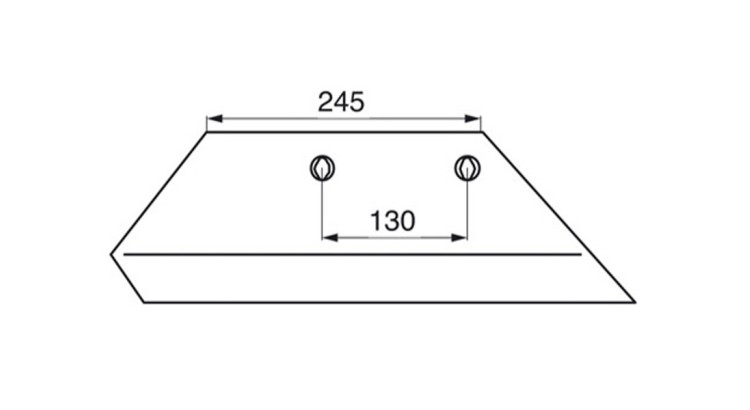 Ostří 16" levé XL