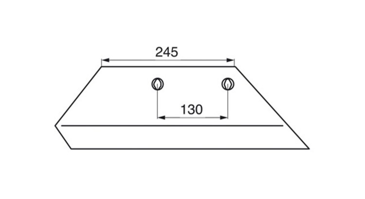 Ostří 16" levé XL