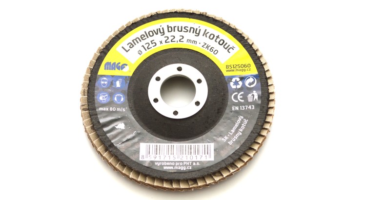 MAGG BS125060 Lamelový brusný kotouč 125mm/60