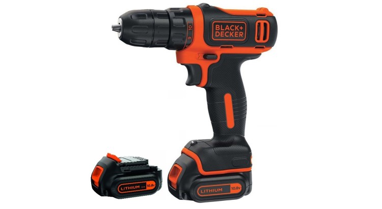BLACK&DECKER BDCDD12B Akušroubovák 10,8V/1,5Ah Li-Ion 2x Aku